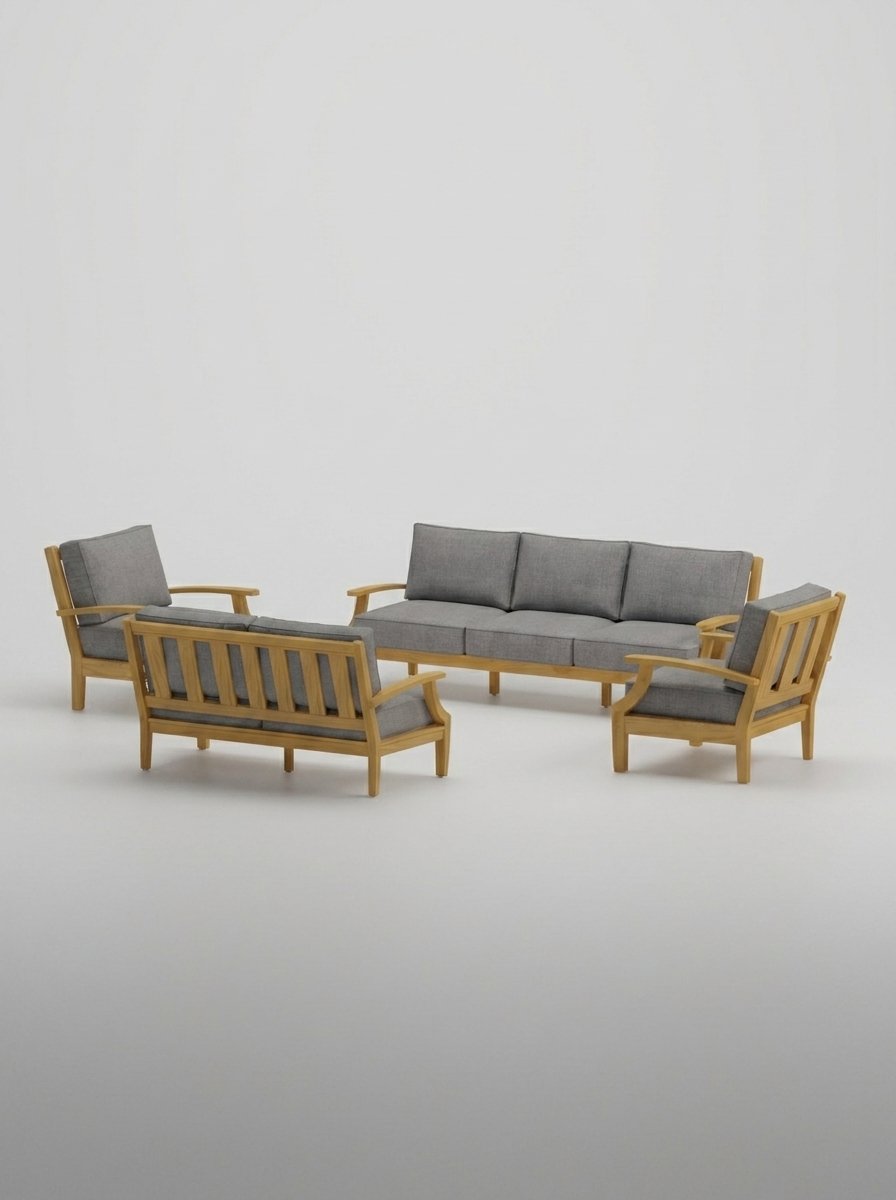 04C Mila Sofa Loveseat Conversation Set - Cast Slate - Jrs Patio San Diego