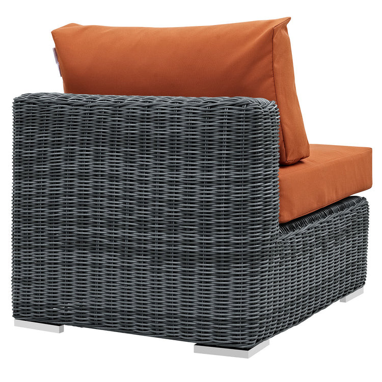 Summon Outdoor Patio Sunbrella® Armless - Canvas Tuscan