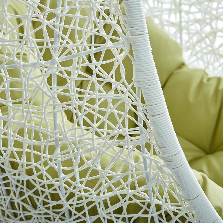 Hide Outdoor Patio Swing Chair With Stand - White Peridot