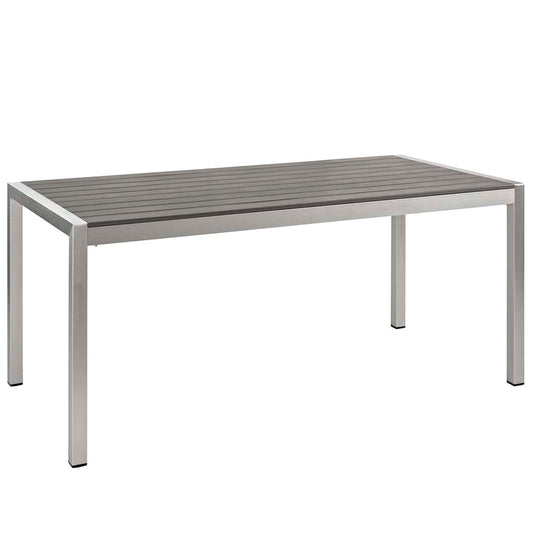 Shore 3 Piece Outdoor Patio Aluminum Dining Set - Default Title