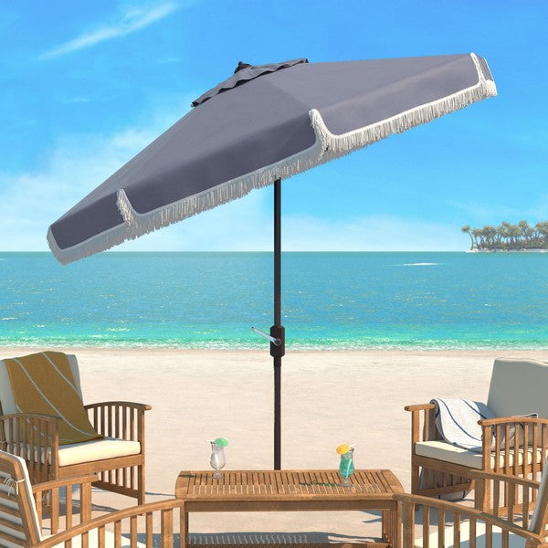 Milan Fringe 11 Ft Rnd Crank Umbrella