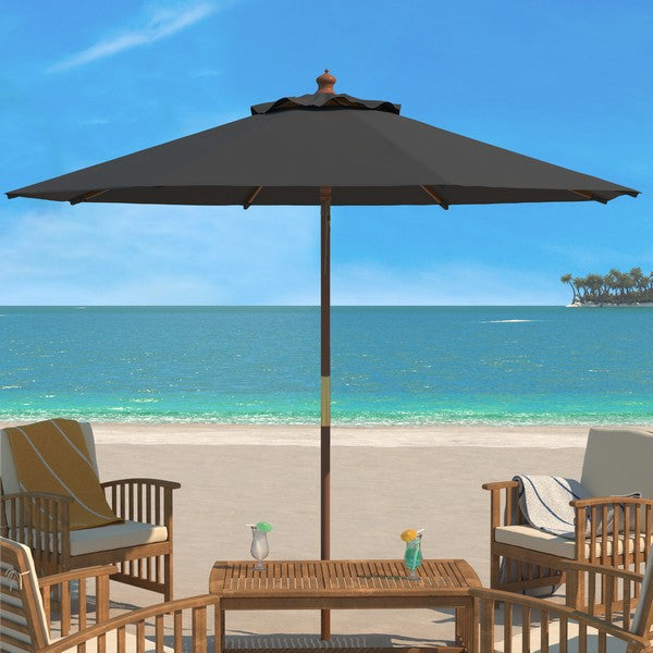 Cannes 11 Ft Wooden Pulley Market Umbrella