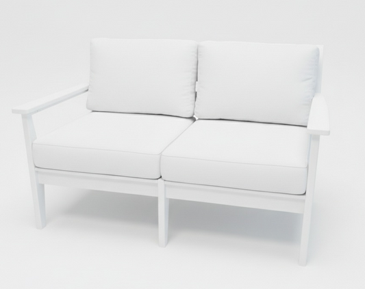 Abaco Loveseat - White