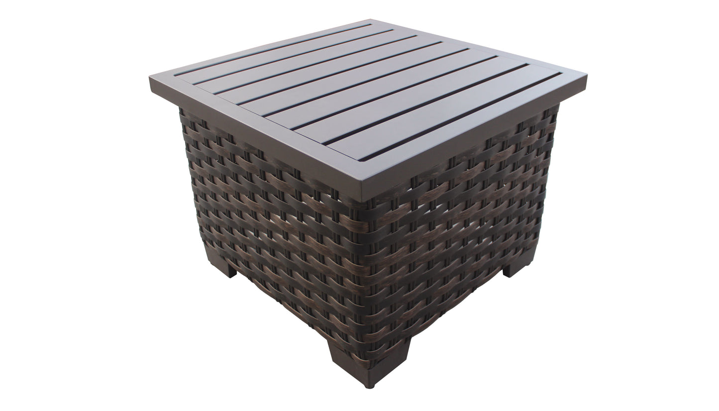 TK Classics Kathy Ireland River Brook Outdoor Wicker End Table
