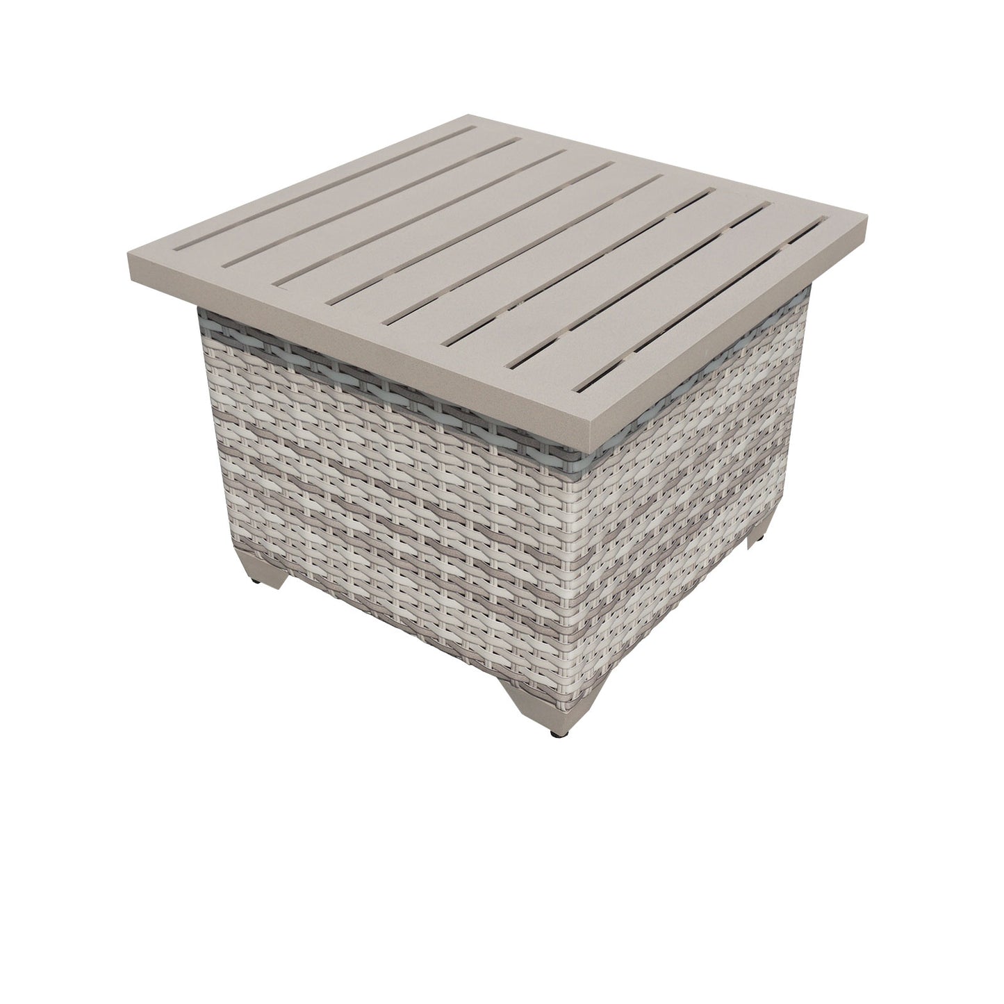TK Classics Fairmont Outdoor Wicker End Table