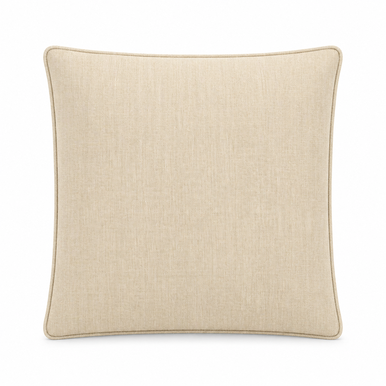 Sunbrella 17x17 Throw Pillow – Canvas Flax (5492)