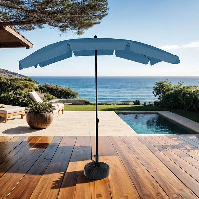 Sleek Rectangular Tilting Umbrella - JRS Patio