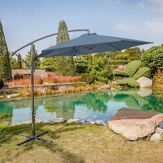 Glam Cantilever Umbrella W/ LED - JRS Patio
