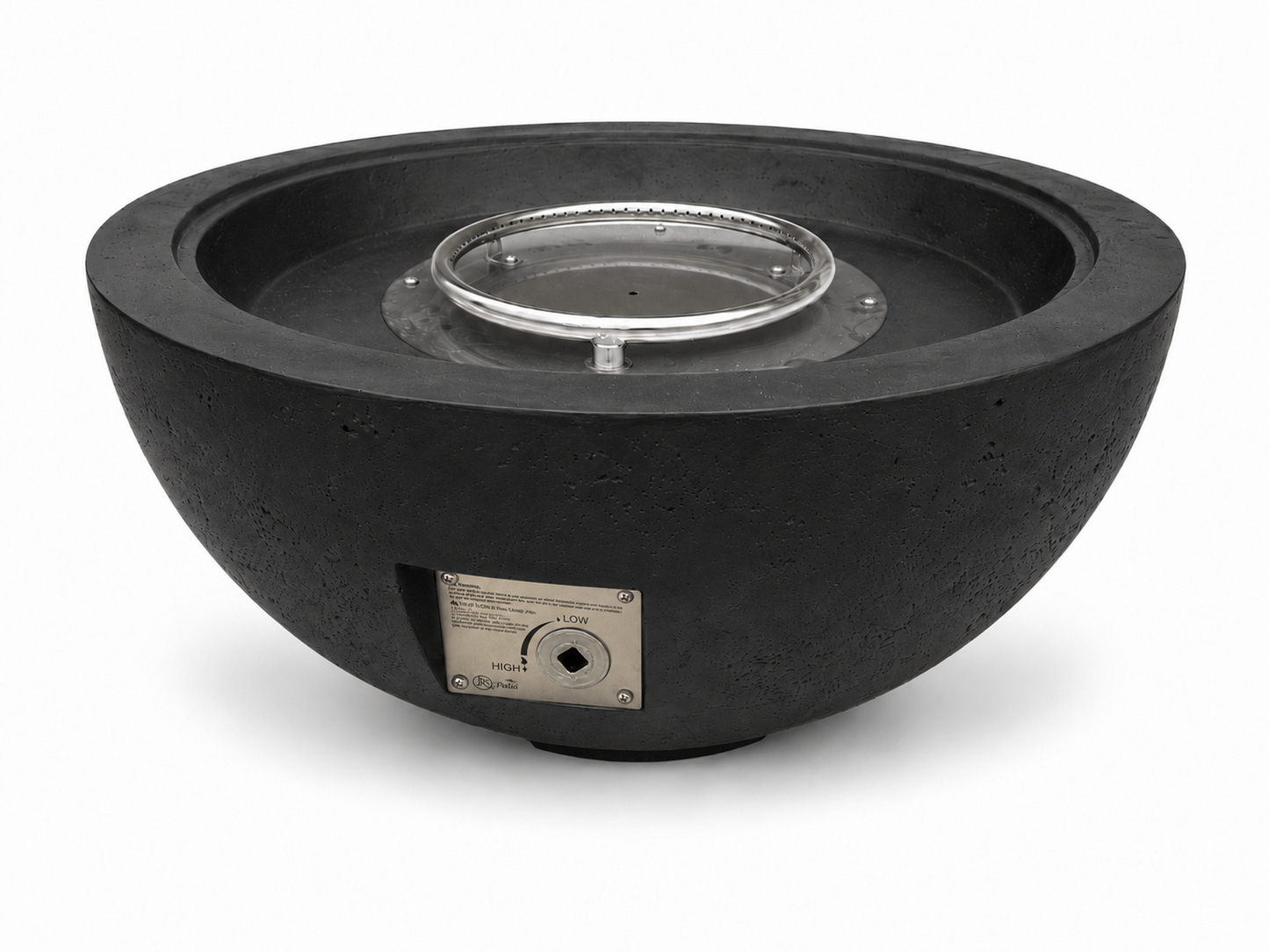 JRC30 Black concrete fire pit | Jr's Patio