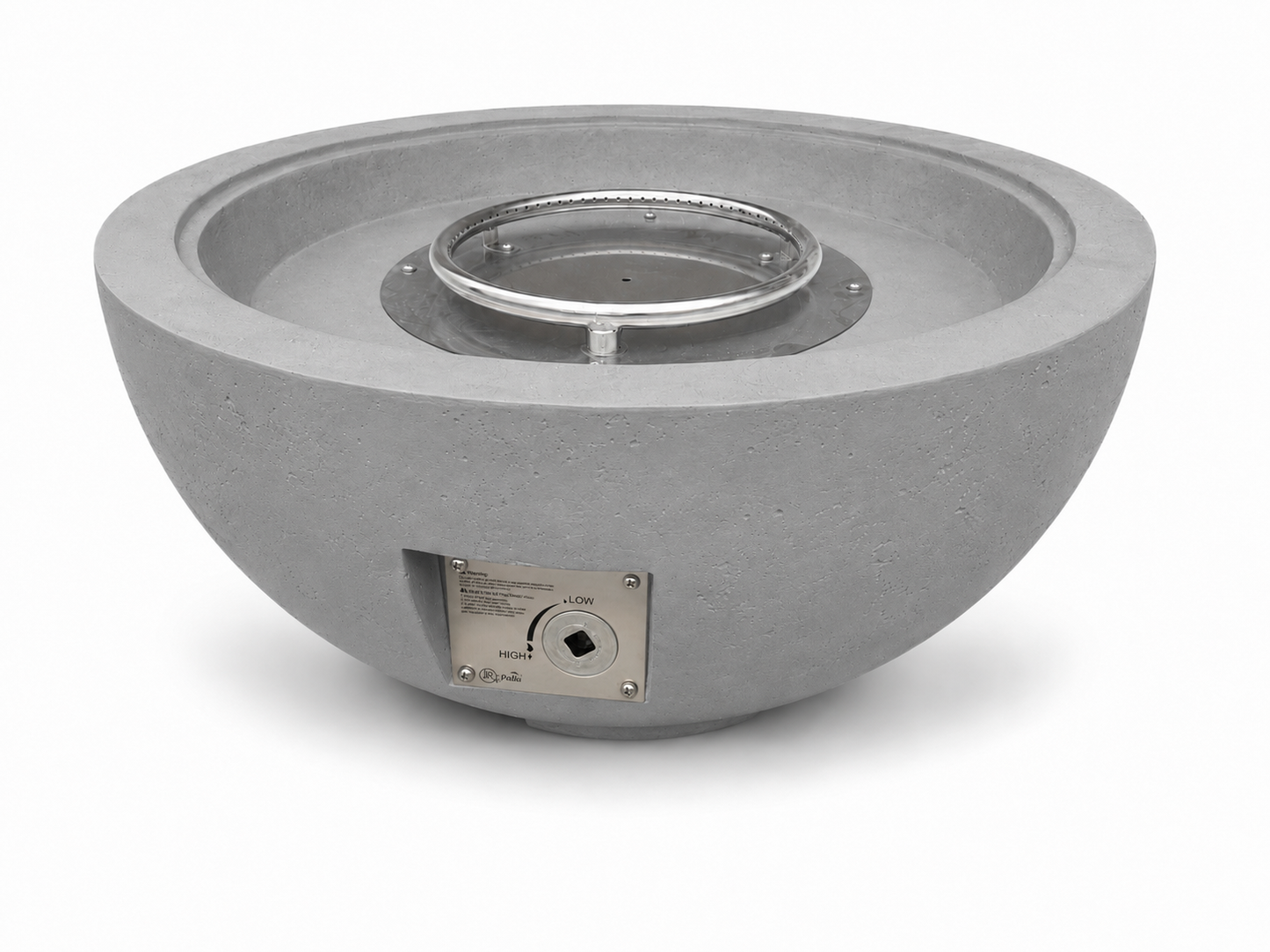 JRC30 Gray concrete fire pit | Jr's Patio