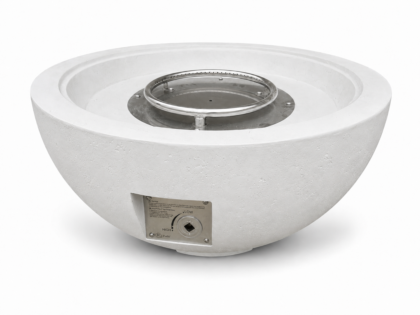 JRC30 White concrete fire pit | Jr's Patio