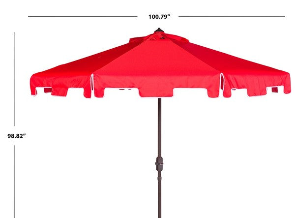 Uv Resistant Zimmerman 9 Ft Crank Market Auto Tilt Umbrella With Flap