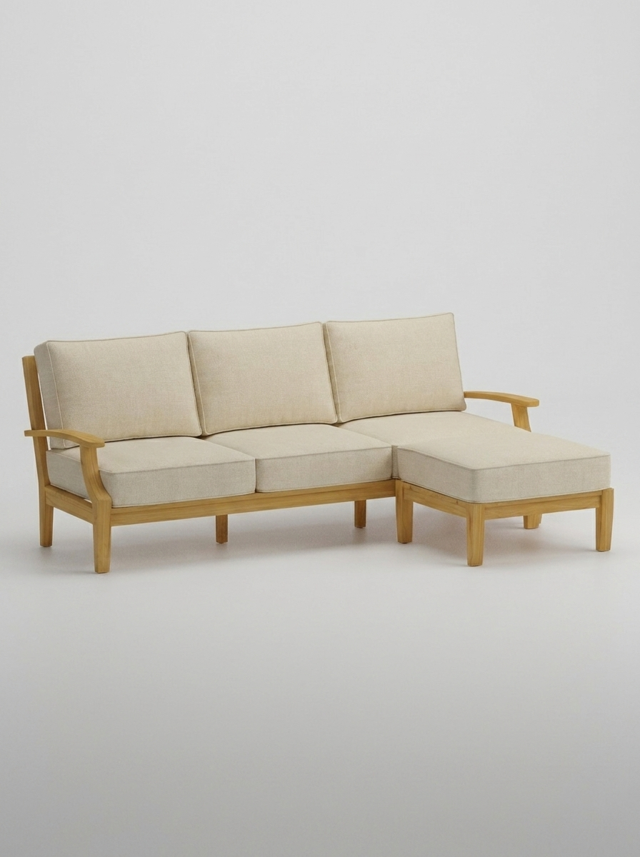 02A Mila Sofa Ottoman - Canvas Canvas - Jrs Patio San Diego