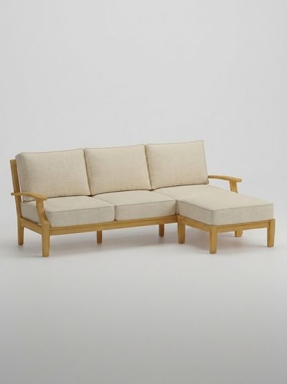 02A Mila Sofa Ottoman - Canvas Canvas - Jrs Patio San Diego