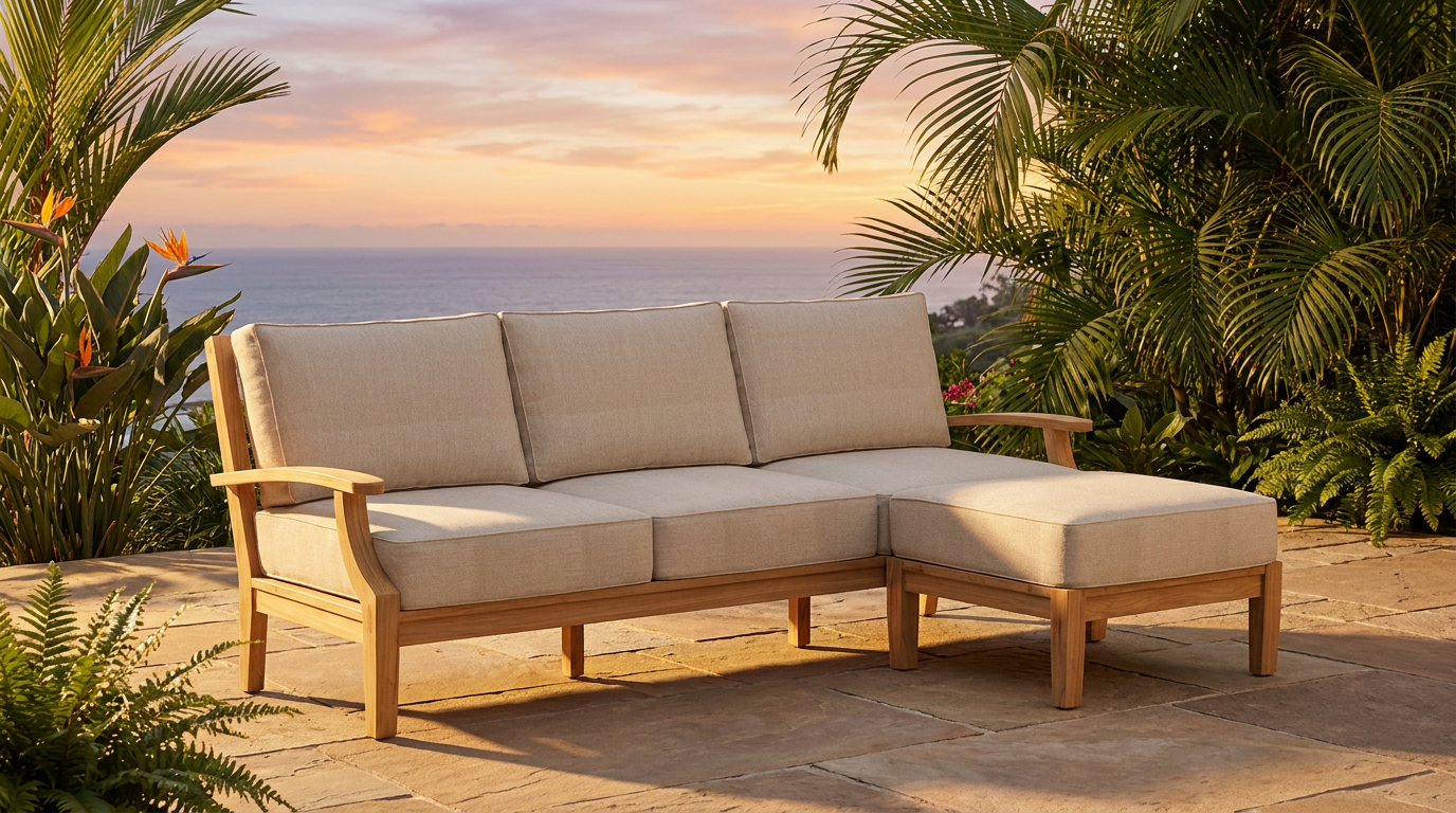 02A Mila Sofa Ottoman - Lifestyle - Jrs Patio San Diego