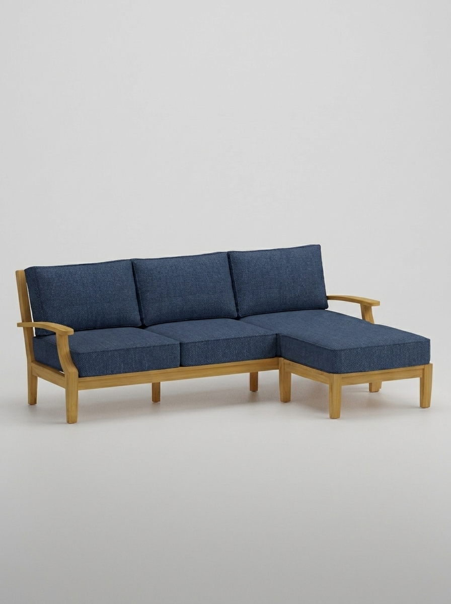 02A Mila Sofa Ottoman - Spectrum Indigo - Jrs Patio San Diego