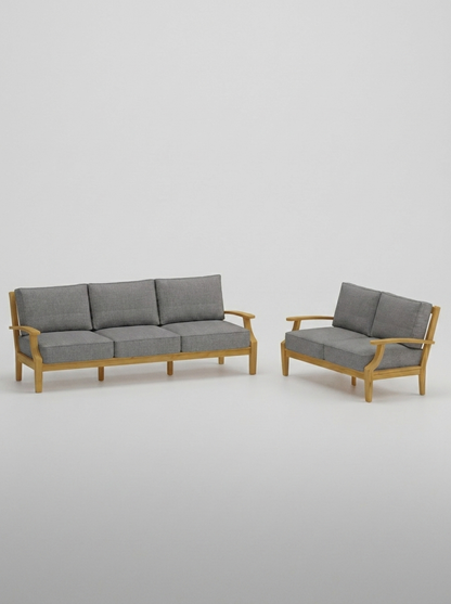 02B Mila Sofa Loveseat - Cast Slate - Jrs Patio San Diego