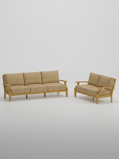 02B Mila Sofa Loveseat - Spectrum Sand - Jrs Patio San Diego
