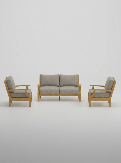 03A Mila 3-Piece Lounge Set - Canvas Granite - Jrs Patio San Diego