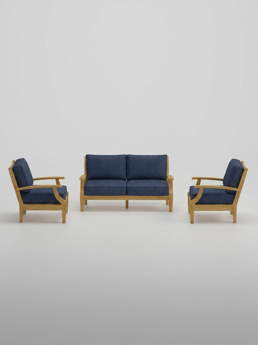 03A Mila 3-Piece Lounge Set - Spectrum Indigo - Jrs Patio San Diego