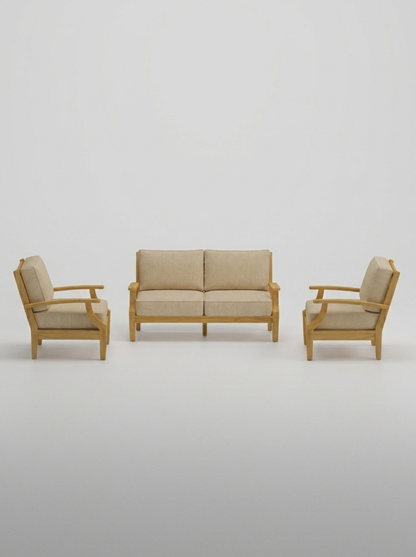03A Mila 3-Piece Lounge Set - Spectrum Sand - Jrs Patio San Diego