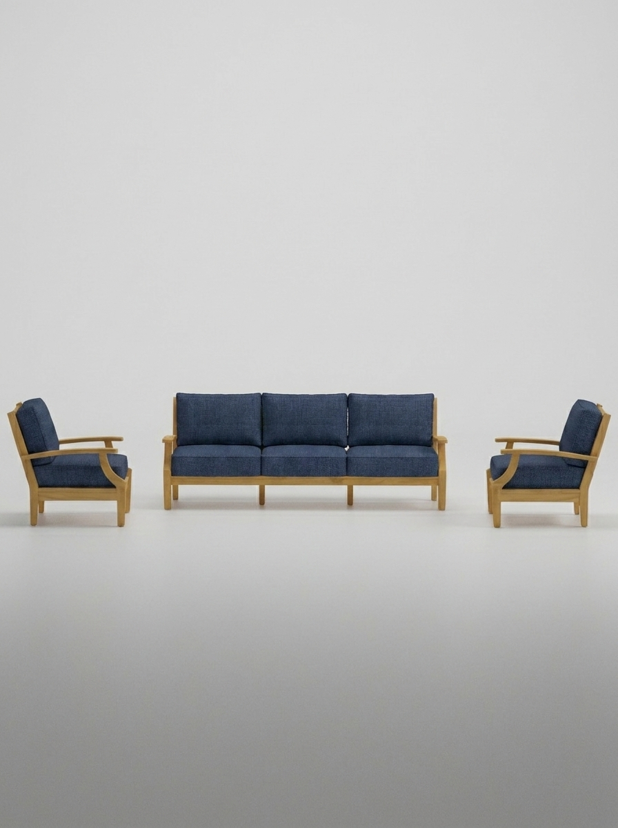 03B Mila Sofa Chat Set - Spectrum Indigo - Jrs Patio San Diego