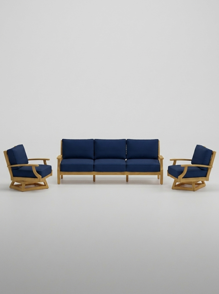 03C Mila Sofa Swivel - Canvas Navy - Jrs Patio San Diego