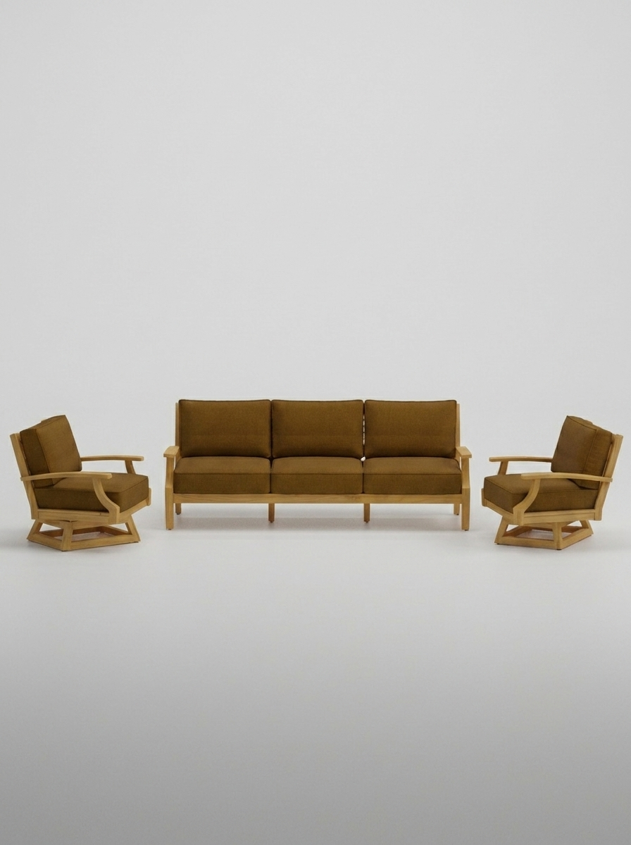 03C Mila Sofa Swivel - Canvas Teak - Jrs Patio San Diego