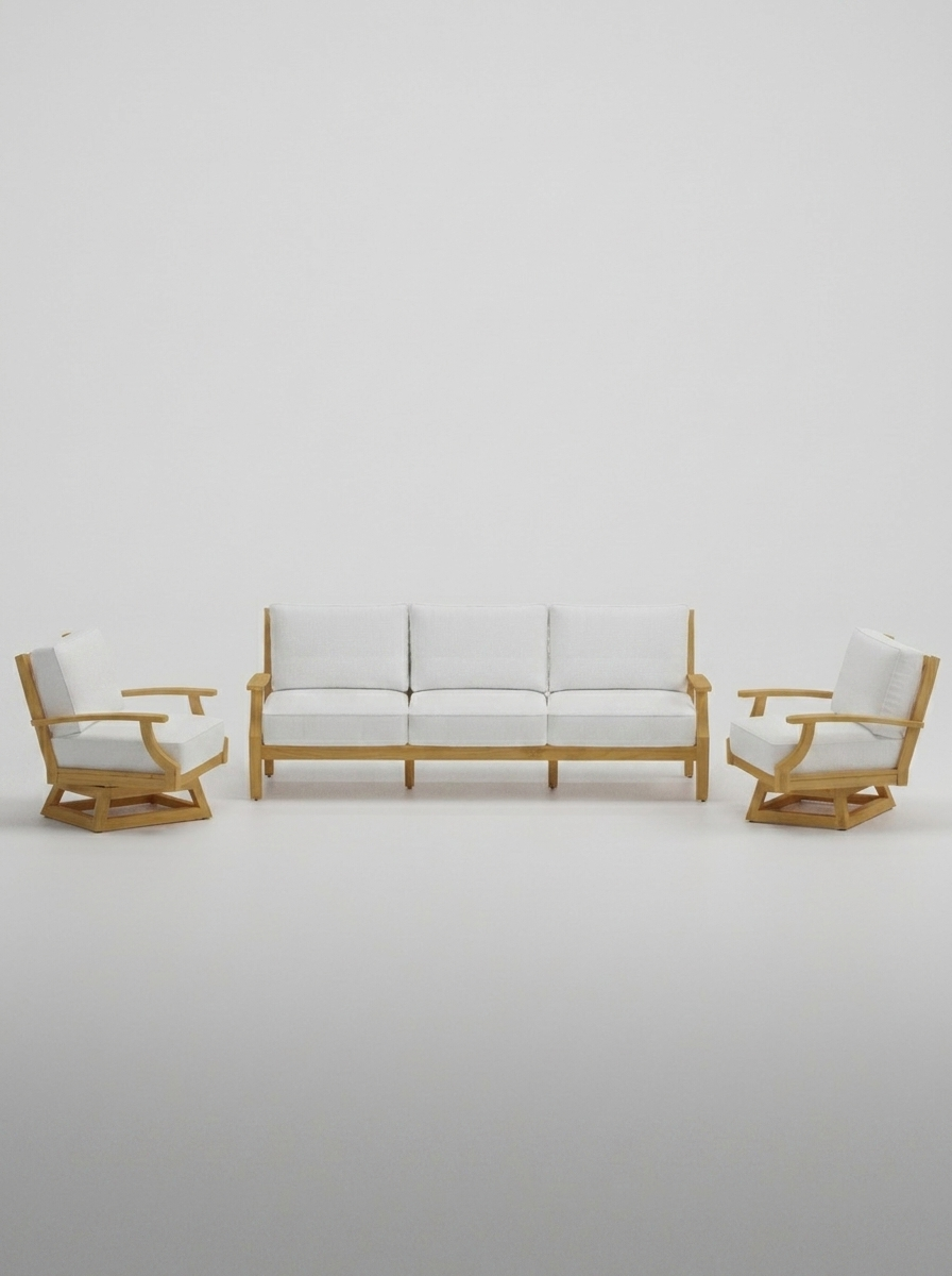 03C Mila Sofa Swivel - Olefin White - Jrs Patio San Diego