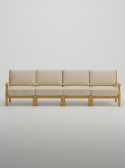 04A Mila 4 Seat Sofa - Canvas Flax - Jrs Patio San Diego