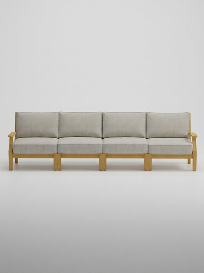 04A Mila 4 Seat Sofa - Canvas Granite - Jrs Patio San Diego