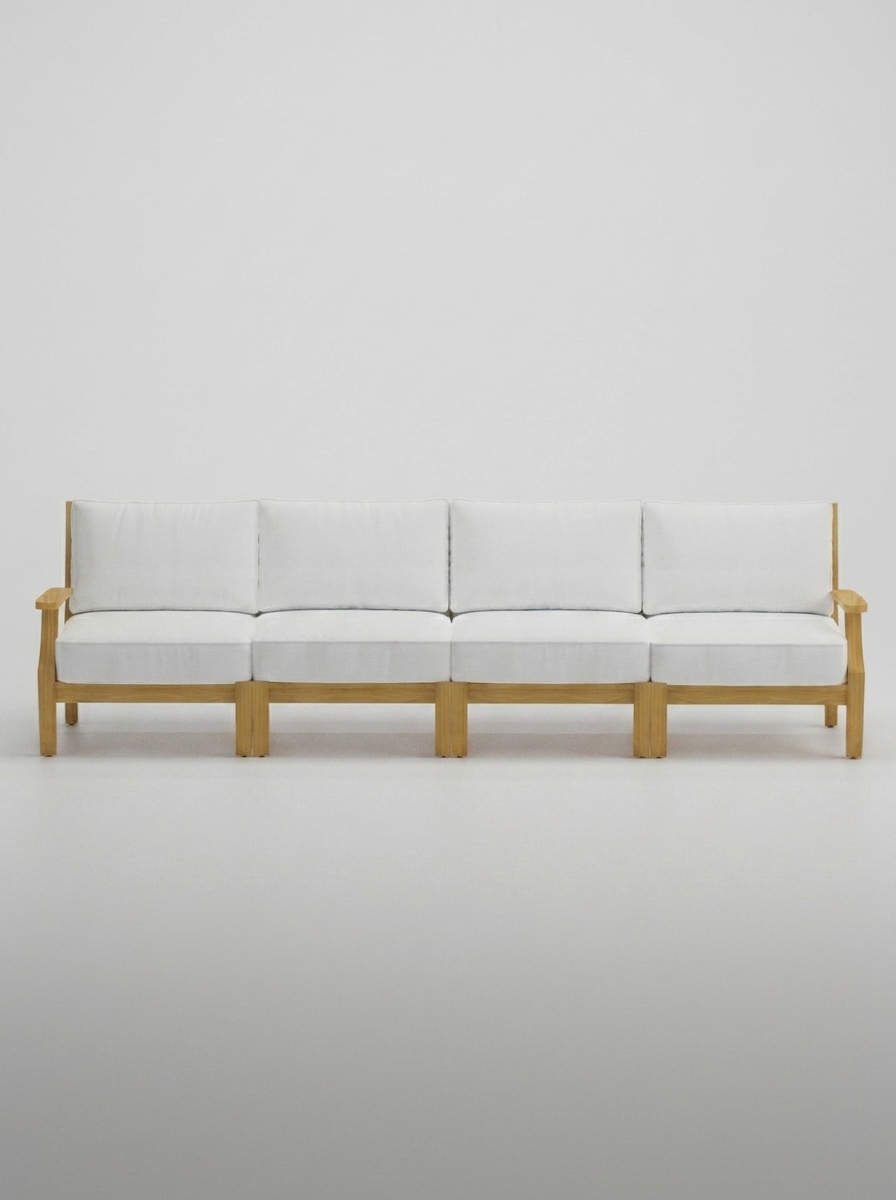 04A Mila 4 Seat Sofa - Olefin White - Jrs Patio San Diego