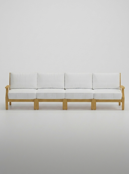 04A Mila 4 Seat Sofa - Olefin White - Jrs Patio San Diego