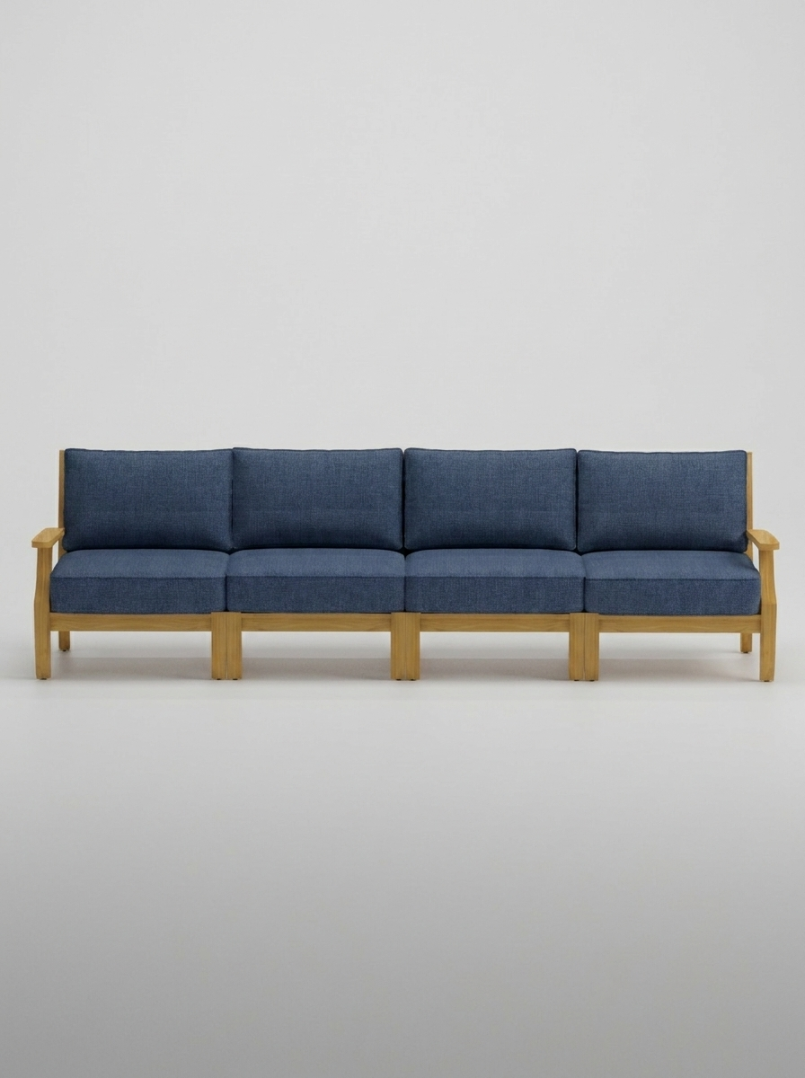 04A Mila 4 Seat Sofa - Spectrum Indigo - Jrs Patio San Diego