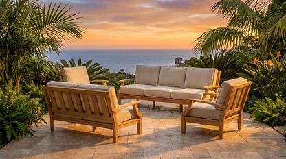 04C Mila Sofa Loveseat Conversation Set - Lifestyle - Jrs Patio San Diego