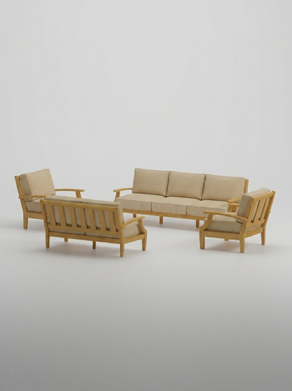 04C Mila Sofa Loveseat Conversation Set - Spectrum Sand - Jrs Patio San Diego