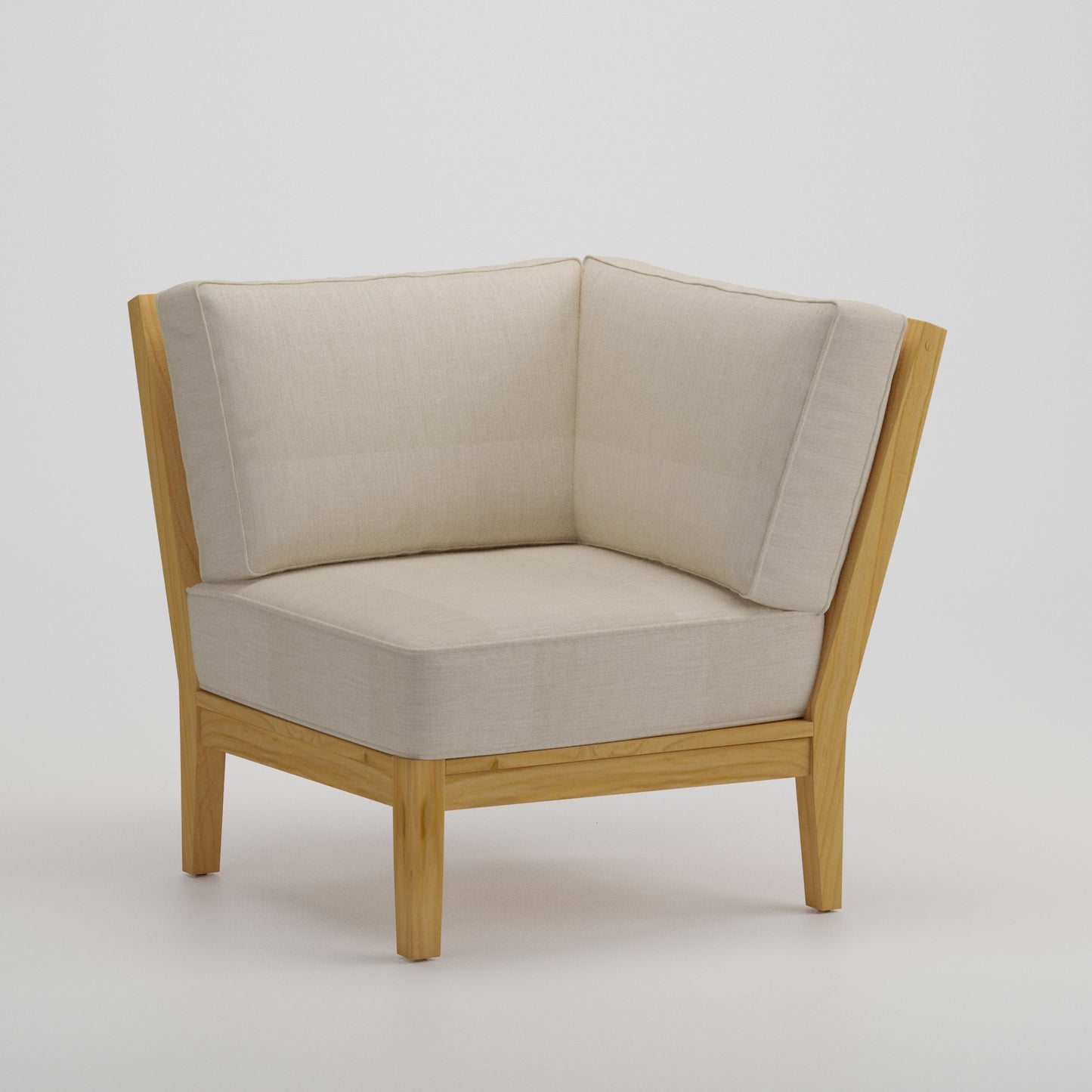 Mila Teak Corner Sectional Chair San Diego | Jr's Patio