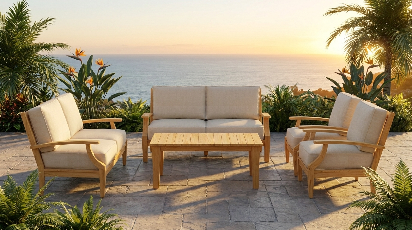 05A Mila 5-Piece Sofa Conversation Set - Lifestyle - Jrs Patio San Diego
