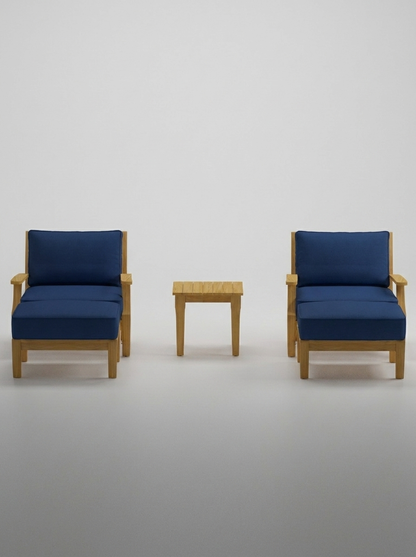 05B Mila Chair Lounge Set - Canvas Navy - Jrs Patio San Diego