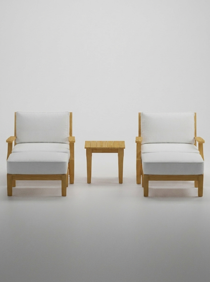 05B Mila Chair Lounge Set - Olefin White - Jrs Patio San Diego