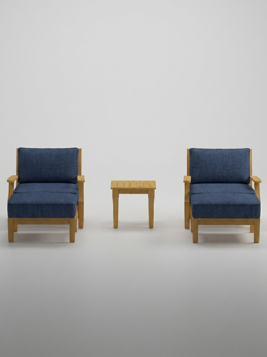 05B Mila Chair Lounge Set - Spectrum Indigo - Jrs Patio San Diego