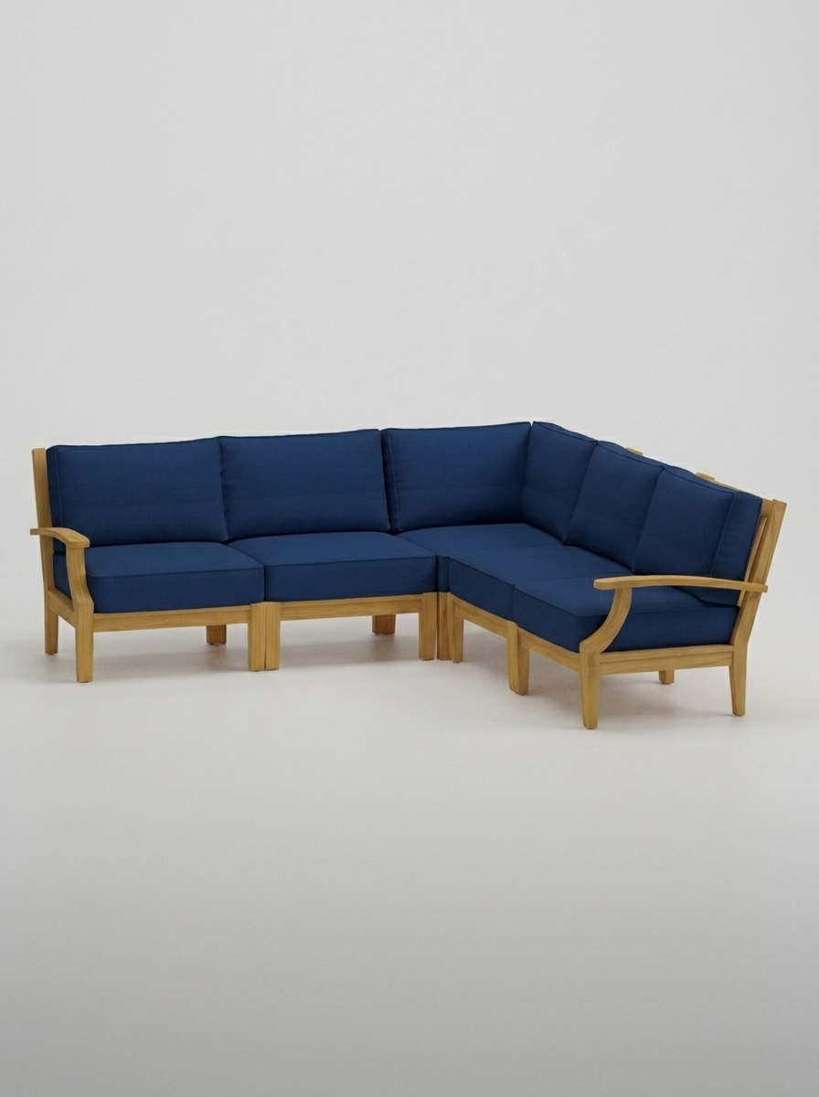 05C Mila Corner Sectional Set - Canvas Navy - Jrs Patio San Diego