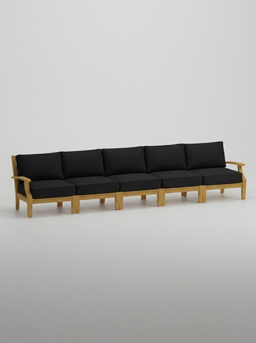 05D Mila 5pc Sofa - Canvas Black - Jrs Patio San Diego