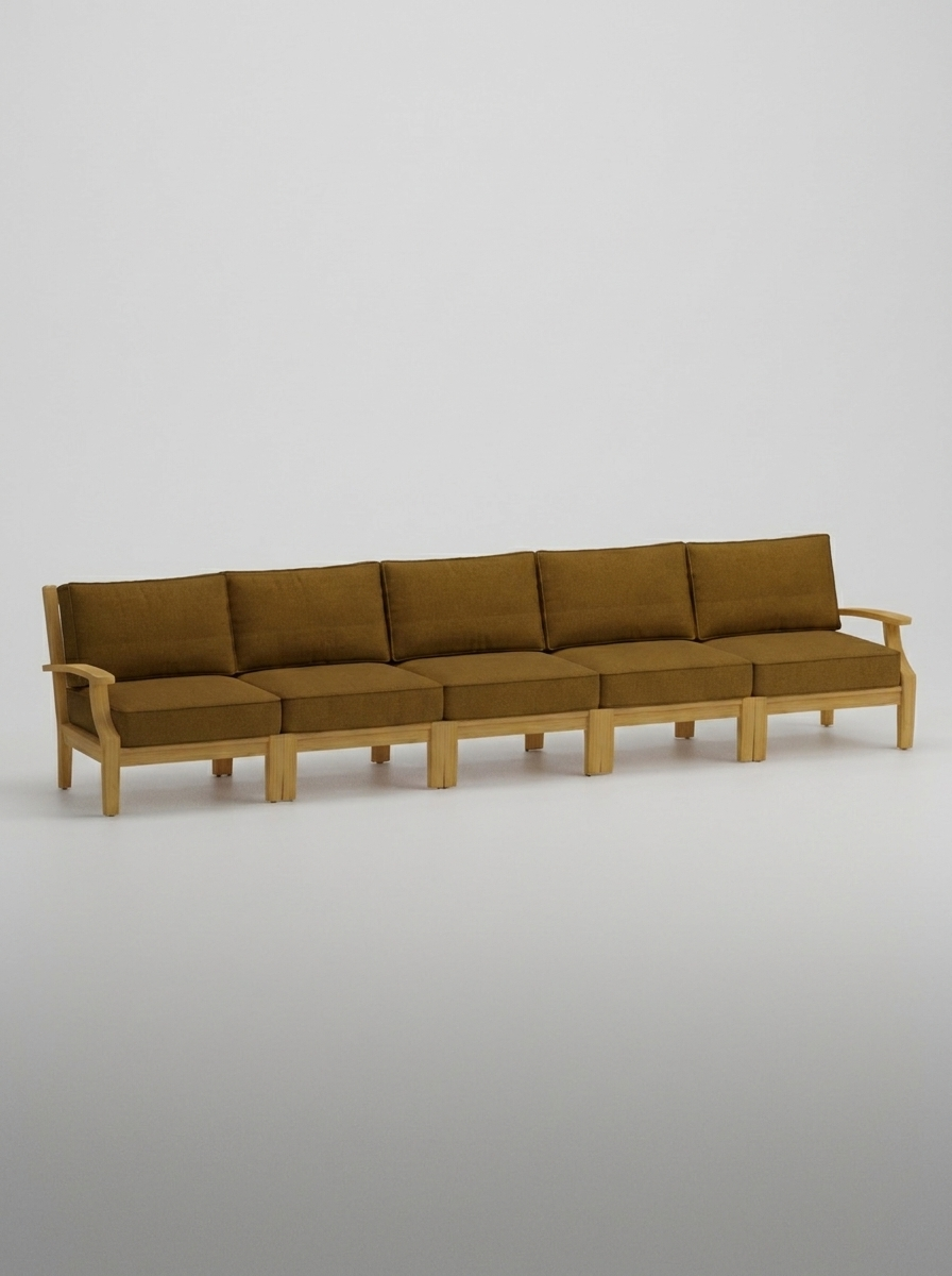 05D Mila 5pc Sofa - Canvas Teak - Jrs Patio San Diego