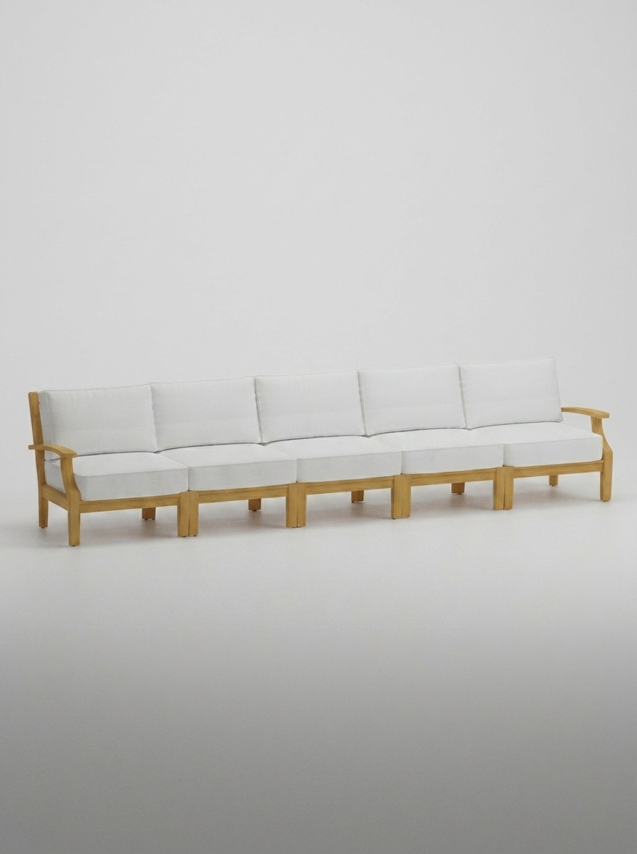 05D Mila 5pc Sofa - Olefin White - Jrs Patio San Diego