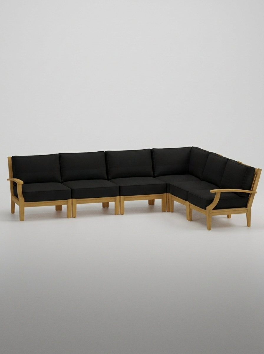 06A Mila 10x8 Sectional - Canvas Black - Jrs Patio San Diego