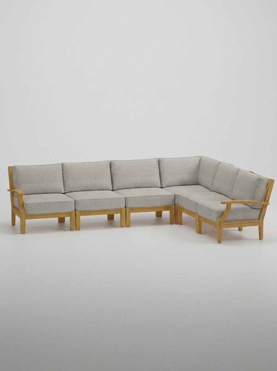 06A Mila 10x8 Sectional - Canvas Granite - Jrs Patio San Diego