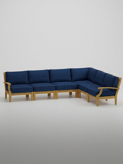 06A Mila 10x8 Sectional - Canvas Navy - Jrs Patio San Diego