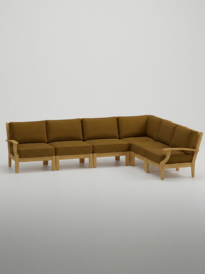 06A Mila 10x8 Sectional - Canvas Teak - Jrs Patio San Diego