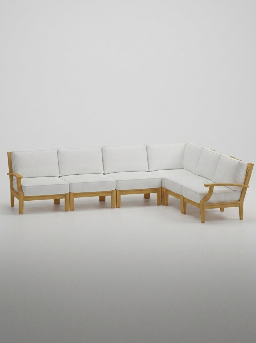 06A Mila 10x8 Sectional - Olefin White - Jrs Patio San Diego